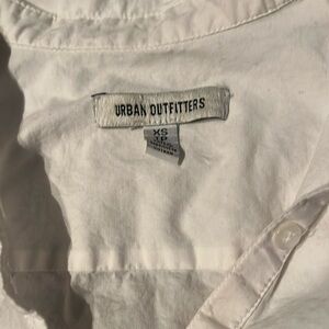 Office attire- button up white shirt